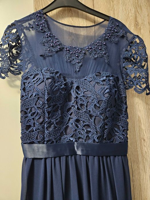 Официална дълга рокля от с до л с разтегателен гръб