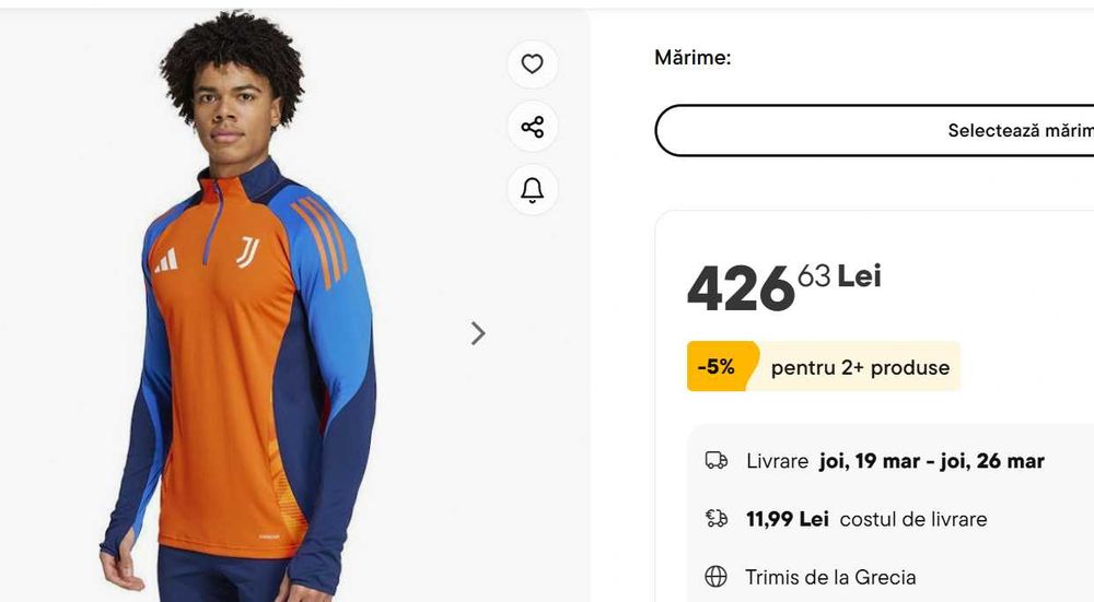 XXL - Bluza Adidas Juventus TIRO24 Originala (Nu Nike,Under Armour)