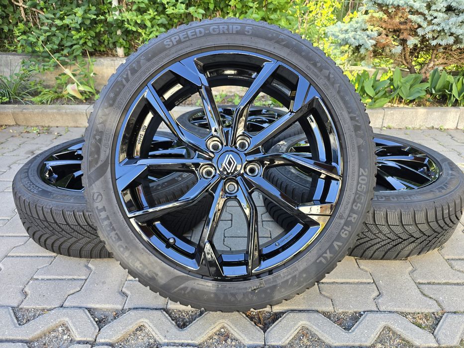 Set jante aliaj Originale Renault 19" Noi cu  anvelope  205/55 R19  Austral   Koleos   Captur   Megane   Arkana   Espace   Scenic   5x114.3mm