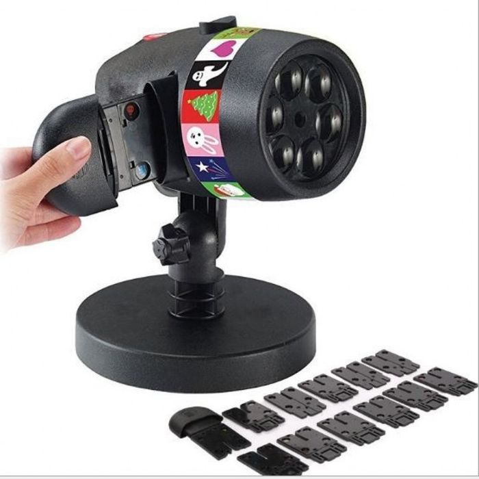 LED проектор с избор от 12 сменящи се Halloween диска