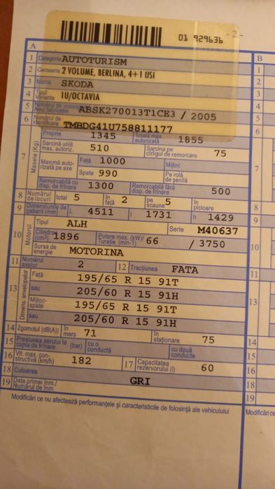 Skoda Octavia Al doilea proprietar
