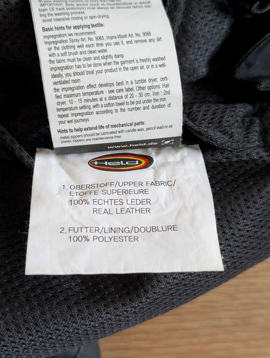 Pantaloni din piele pt motocicleta etc, marca HELD, 300 Lei stare buna