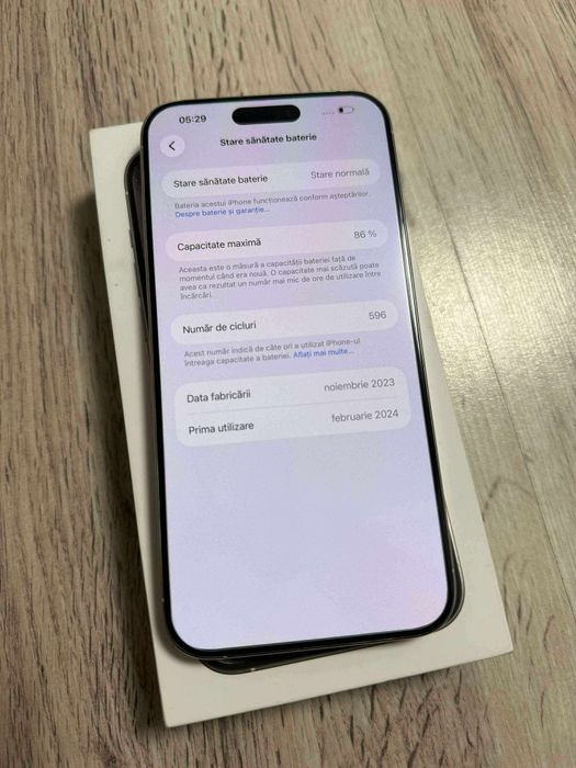 Vand Sau Schimb IPhone 15 PRO Max White Titanium 512Gb Neverlocked