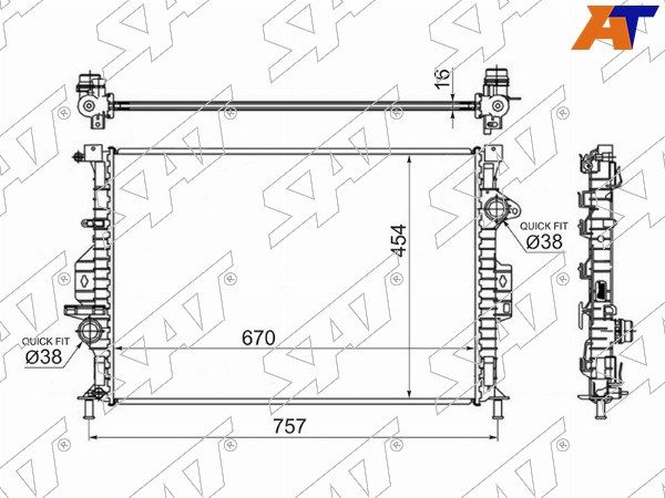 Радиатор Ford C-max