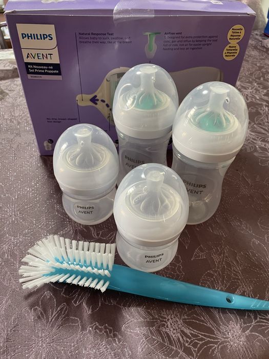Бебешки комплект шишета и биберони марка Филипс