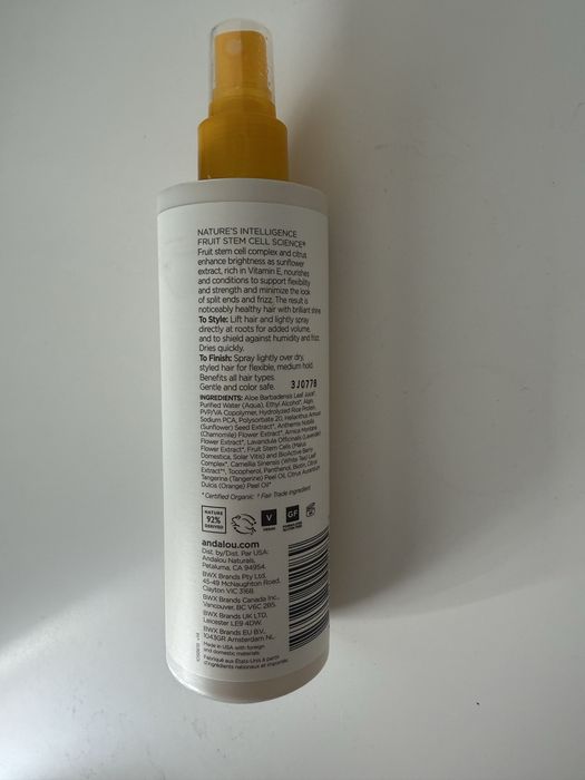 Anadalou Naturals Лак за коса без вредни съставки