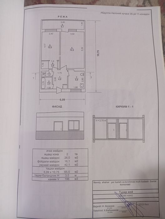 2 хонали квартира срочна сотилади