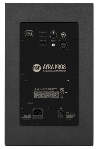 Студийный монитор RCF Ayra PRO 8, активный 2-х полосный, 8"+1", 140Вт