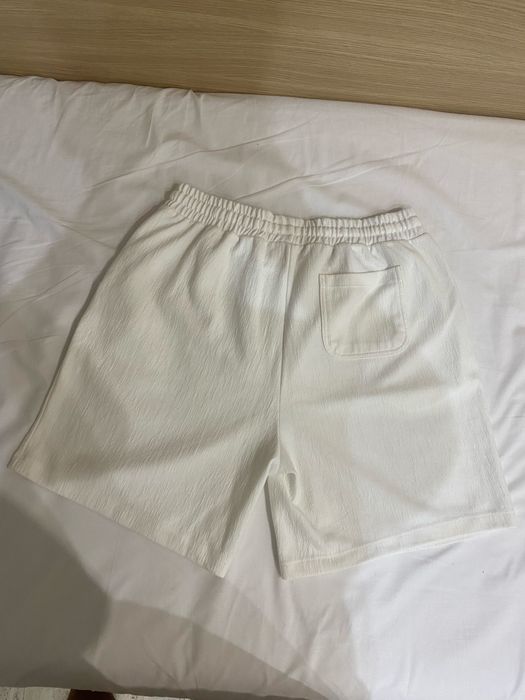 Pantaloni scurți albi texturati Zara, bărbați, mărimea XL