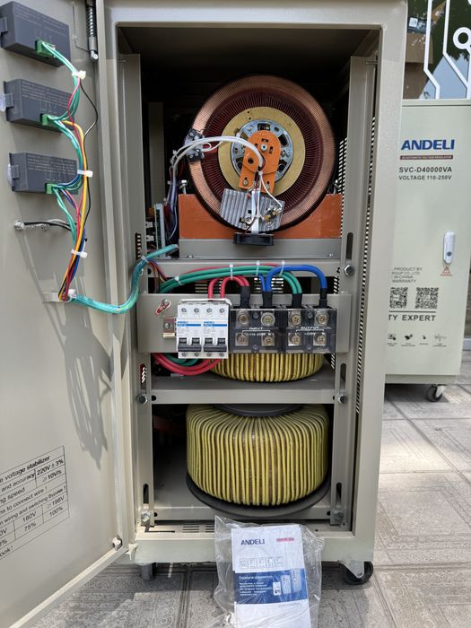 Продается абсолютно новый стабилизатор АНДЕЛИ/ANDELI/ тип SVC-40kva