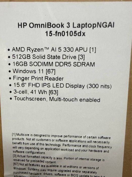 HP OmniBook 3 Laptop