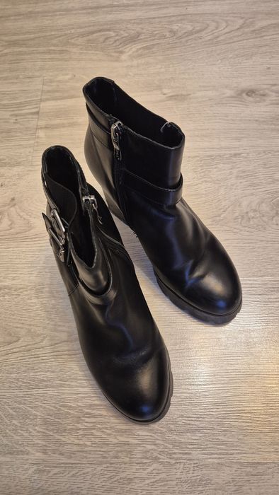 Ботильоны демисезонные кожаные