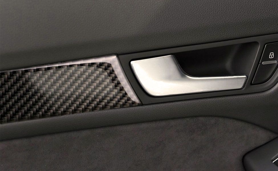 Ornamente fibra carbon trim / bandouri fete de usi - Audi A4 (B8), A5
