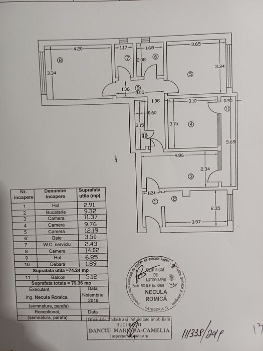 Apartament 4 camere Gorjului