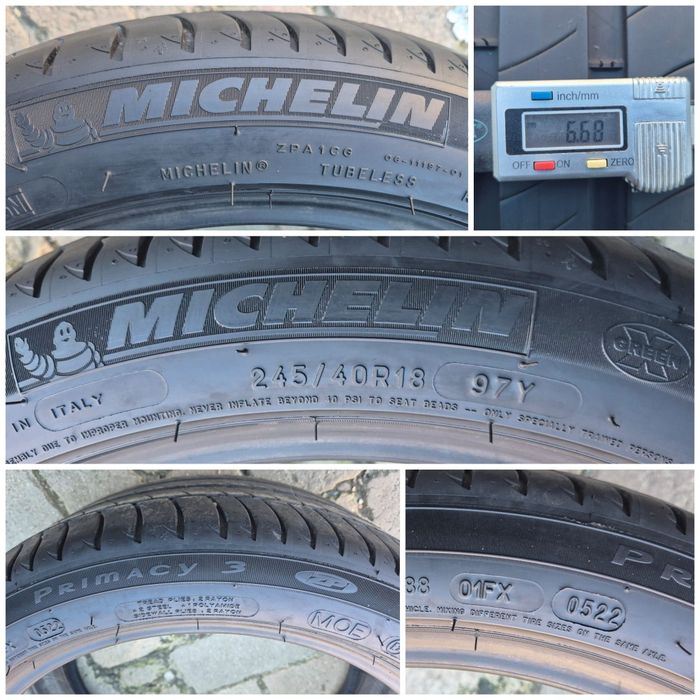 O bucată 245/40 R18 vară - una Michelin Fulda Semperit