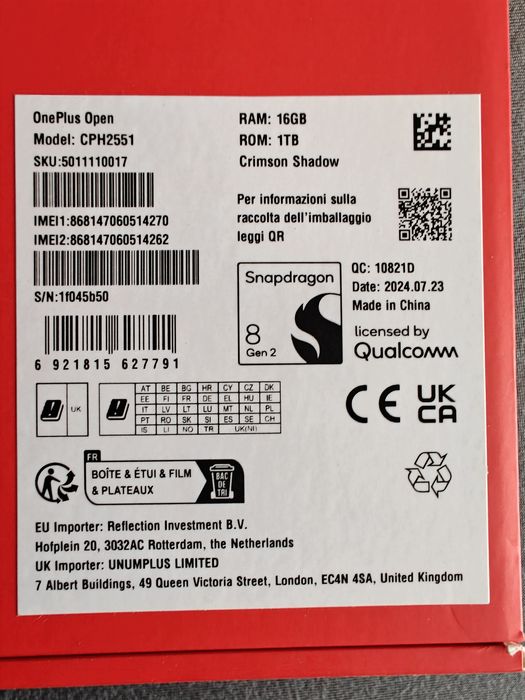 OnePlus Open Apex Edition 16GB RAM, 1TB ROM