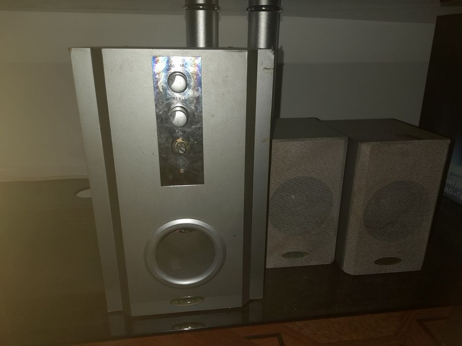 Буфер для ПК смартфона с Усилителем мошным AUX калонками