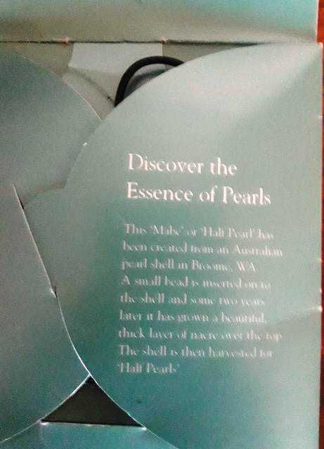 Перла -голяма австралийска половинка перла