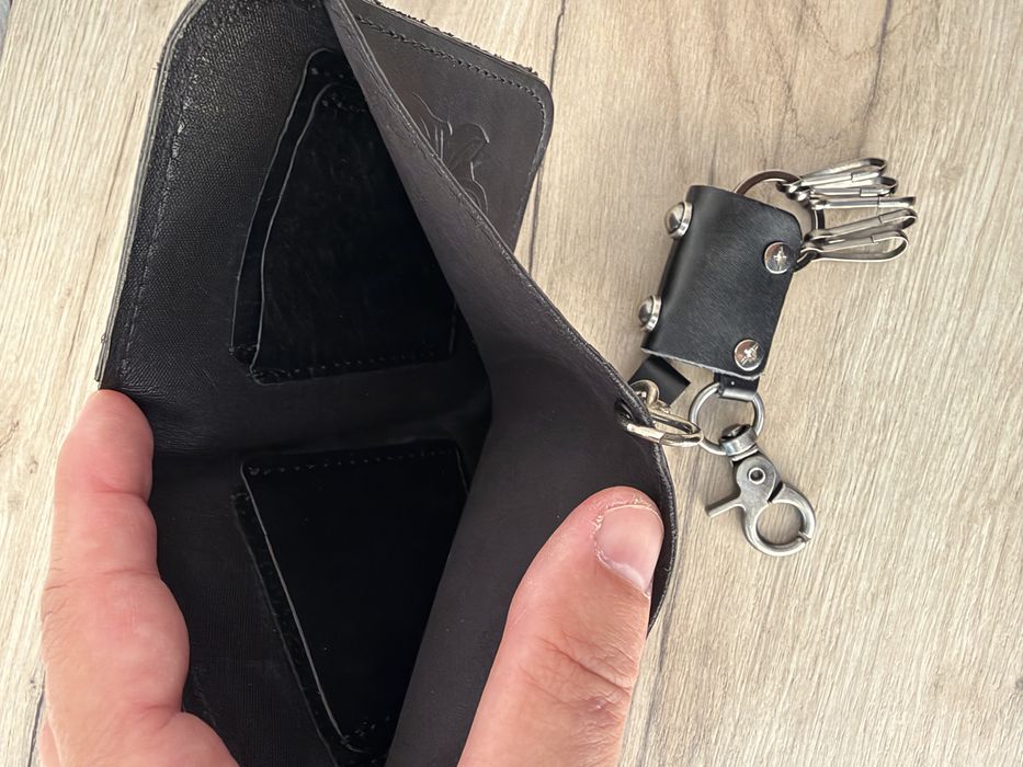 Portofel de piele + breloc DIESEL