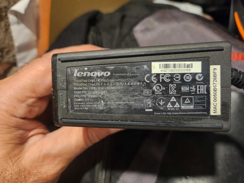 Докинг станция Lenovo ThinkPad OneLink Pro Dock - Модел: DU9033S1