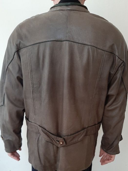 Geaca barbati scurta piele Nappa 52 XL vintage Germania
