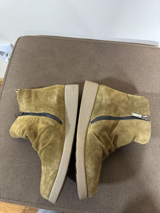 Ghete de catifea kaki marimea 38 de dama