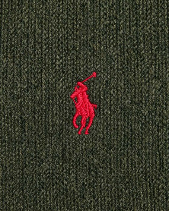 Pulover Polo Ralph Lauren bărbați verde măsliniu, din lână Mărimea M