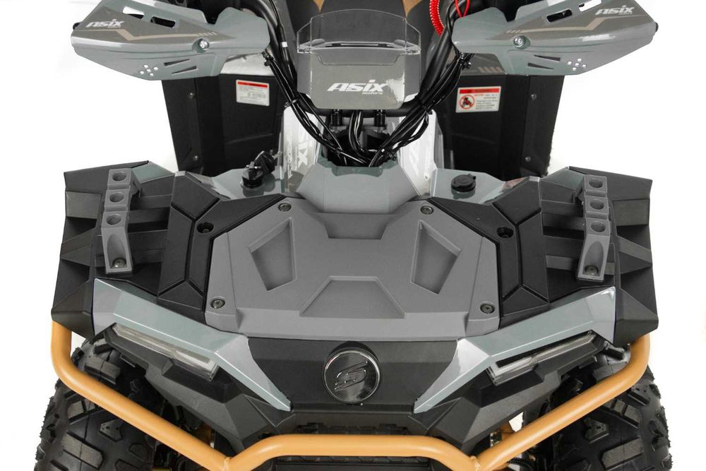 Atv copii Asix Grizzly 125cc, roti 8 inch, 1+1 viteze, culoare gri/maro