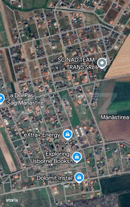 Teren intravilan 519 mp cu front de 15 ml – Șag, zona Manastire