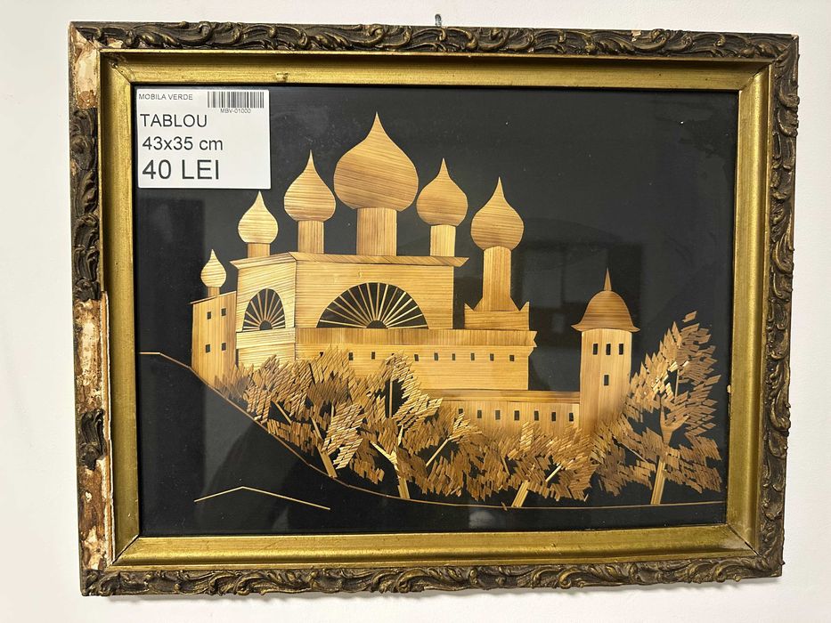 2 buc Rama Foto Vintage; Tablou cu rama lemn si ipsos; Decoratiuni