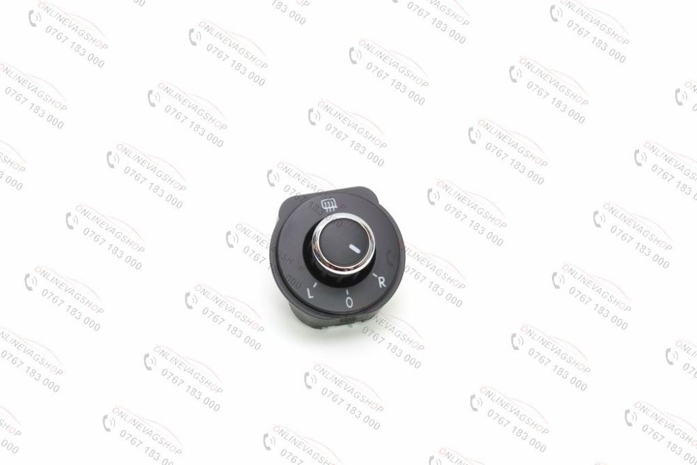 Buton reglaj oglinda crom OEM pentru VW Polo 6R