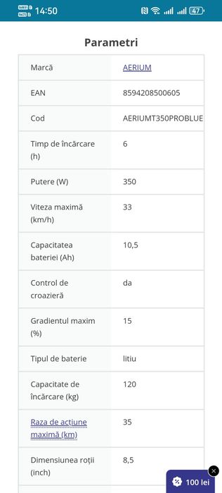 Trotineta electrica Aerium T350