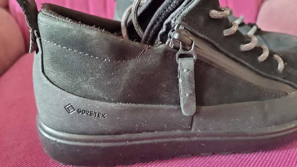 Adidasi/ sneakersi ECCO Soft7 Tred Zip Black Yak Nubuck Goretex mar 38