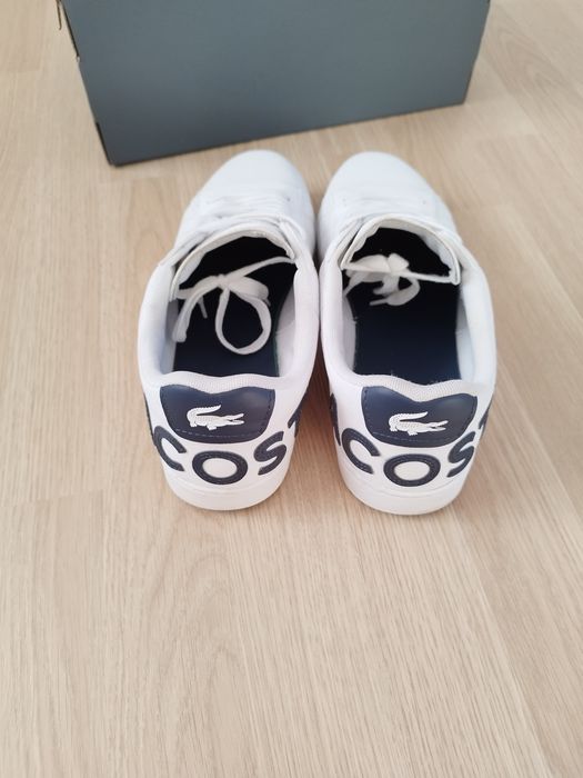 Lacoste white Carnaby Evo marimea 40 piele naturala