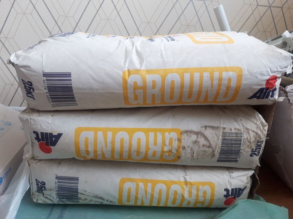 Стяжка ALIT GROUND для выравнивания пола 25кг × 3 шт. Всё вместе.