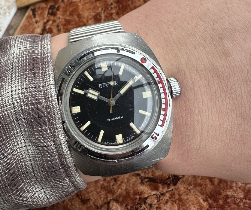 Сьветски механичен сьветски часовник Восток амфибия рядьк