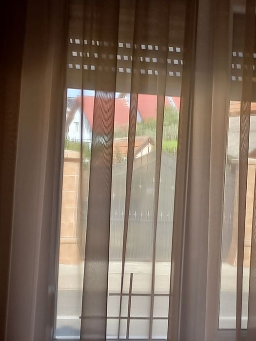 Perdele din voal cream și cappuccino