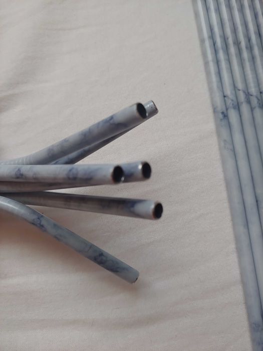 Комплект метални сламки за пиене от неръждаема стомана