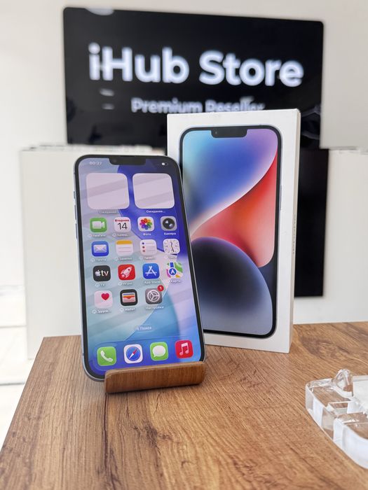 Айфон14Плюс•128гб/100%көк