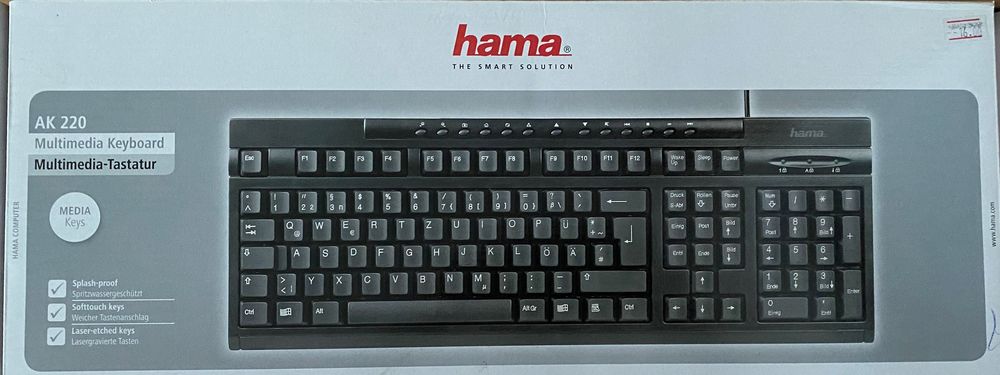 Професилнална клавиатура за компютър/ лаптоп Hama AK220