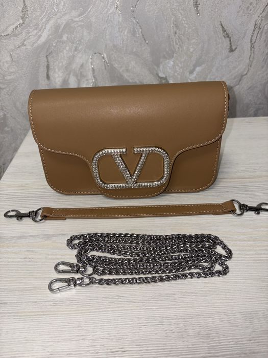 коричневая сумка Valentino Caravan новая