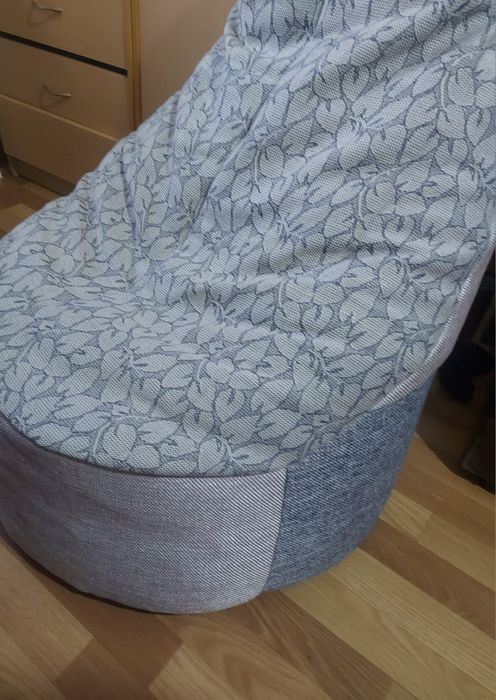 Кресло-мешок из качественной ткани ручной работы