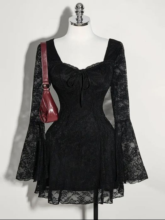 Платье чёрное вечернее размер S