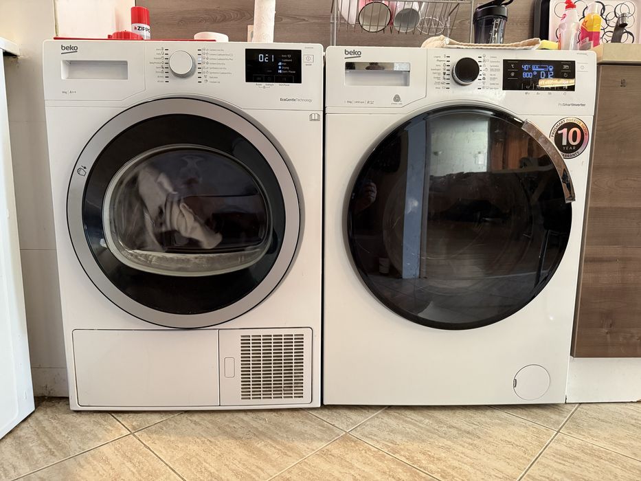 Пералня Beko 9 кг + Сушилня Beko 8 кг — комплект