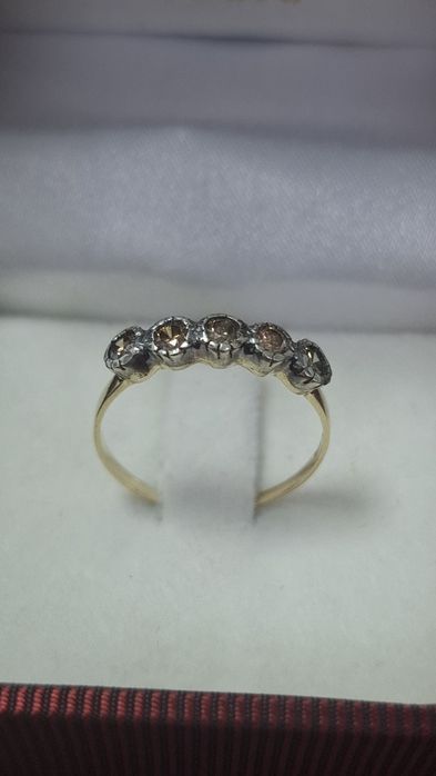 Inel  vechi 14k si 0.5 ct diamante naturale