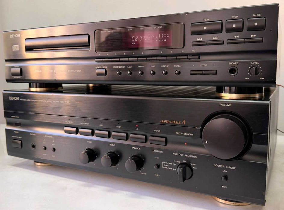 Amplificator Denon PMA-715R si CD Player DCD-715 Lambda SLC Phono MM/MC Linie Audio