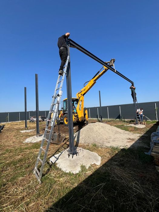 Hala metalica structura montata si demontata