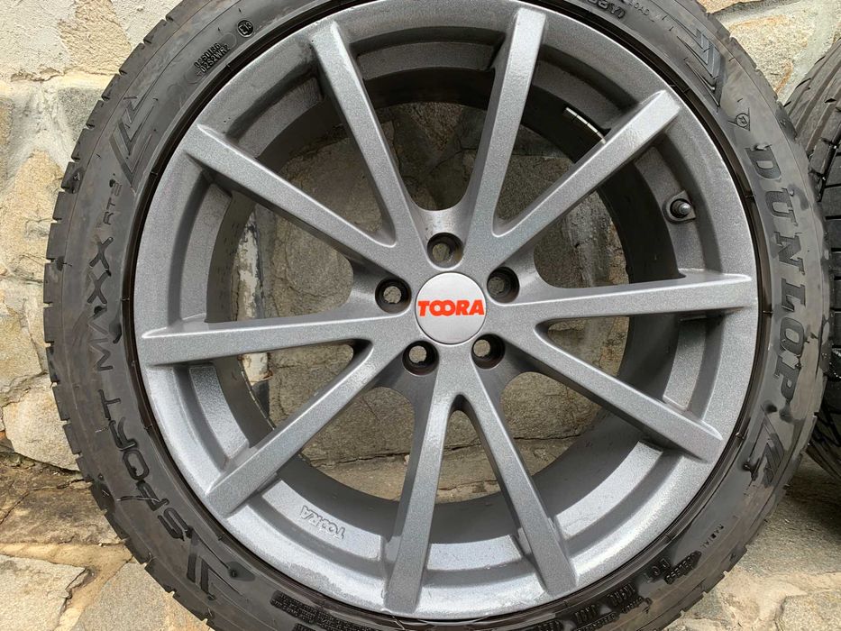 Джанти 18"  5x100 за Subaru,WV и др. с гуми Dunlop sport maxx DOT4823