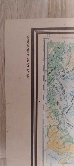 Harta fizică a lumii, Editura Didactică și Pedagogică (1991)