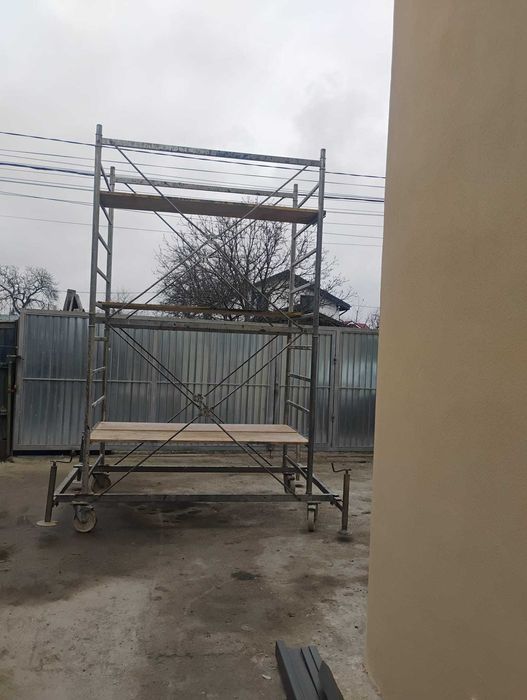 Schela profesionala mobila (cu roti) otel galvanizat